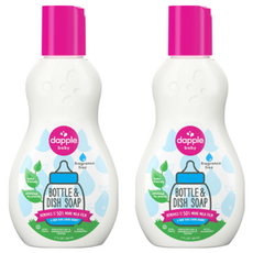 dapple baby 奶瓶及餐具清潔液, 外出用, 無香精, 90ml, 2瓶