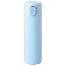 FREIZ 和平 Fortec 一觸式瓶塞無縫水杯瓶, light blue, 500ml, 1個