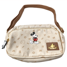 MICKEY MOUSE 米奇 復古米奇 側背包 - 聚酯纖維, 米色, 24 x 18 x 8cm