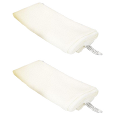 KEYTOSS 詰朵斯 自然無染 去角質沐浴巾 人體工學三度空間柔感設計 專利起泡彈力纖維 SGS檢測認證, 白色, 1條, 2條