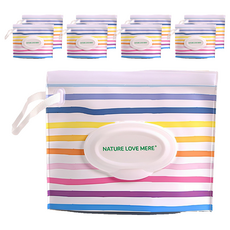 NATURE LOVE MERE DIY濕紙巾抽取袋 彩虹款 3個, 9個