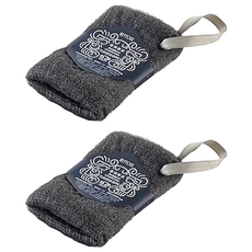 KEYTOSS 詰朵斯 竹炭添加 POPO絲瓜布, 黑色, 2個, 1個