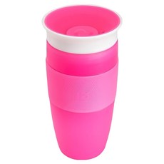 munchkin 滿趣健 360度防漏杯 414ml, 粉色, 1個