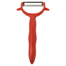 KAI 貝印 House Broad Beans 蕃茄削皮器，不銹鋼刀刃，ABS樹脂材質, 紅色, 1支