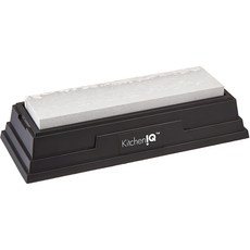 Kitchen iQ 天然Arkansas磨刀石 800~900番 附台座 SM50078, 1個