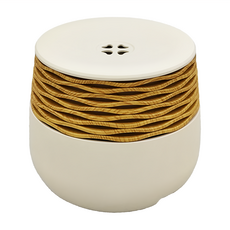 LifeShopping 超音波精油香氛水氧機, 30ml水容量, 尺寸88x80mm, 珍珠白, CAAD0050S2