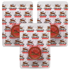 TIGER BALM 虎標 萬金油軟膏 紅 2歲以上, 4g, 3個