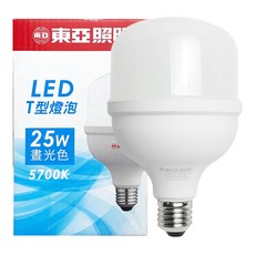 TOA 東亞照明 LED T型燈泡 25W 晝光色, 1個