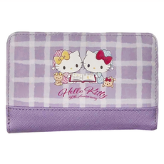 Hello Kitty 凱蒂貓 甜漾彩格, 紫色, 中夾