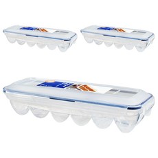 LocknLock 樂扣樂扣 12格雞蛋收納盒 大型 HPL954S3, 半透明, 3個