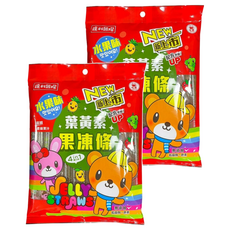 達利國際 葉黃素果凍條 綜合水果口味, 400g, 2袋