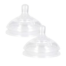 haakaa 第三代寬口奶瓶用奶嘴 2入, L, 1組