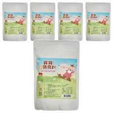 粥寶寶 寶寶純豬肉鬆, 無防腐劑 無味精 無澱粉, 適合1歲以上寶寶, 100g, 5包