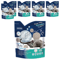 惜時 晶球奈米銀粒子貓砂, 無香味, 10L, 6包