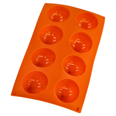 AHA 一法 6cm半圓矽膠模 5106 295 x 175 x 32mm, 橘色, 1個