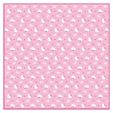Hello Kitty 凱蒂貓 戶外桌巾(方) 不織布 + 聚氨酯, 粉色, 90 x 90cm, 1個