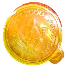 Richell 利其爾 貓用小罐頭蓋, 1個, 黃橘