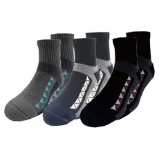 woawoa 【圖騰中筒襪】十倍吸汗能量登山襪-m-3入組 吸濕排汗 舒適透氣, 1組, 紅