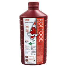 ISTA 伊士達 錦鯉超艷飼料 增豔紅中粒, 1kg, 增色配方, 1瓶