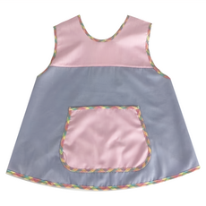 粉嫩色系質感輕便圍兜, 粉嫩薰衣草, 1件, 1入