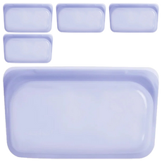 Stasher 長形矽膠密封袋，安全無毒，耐熱, 17.7 x 12.8 x 19.1cm, 5個, 1入