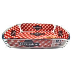 o cuisine 耐熱玻璃長方型烤盤 28 x 20cm, 透明色, 1個