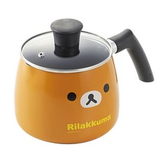 San-X 拉拉熊 不沾鍋 小湯鍋 泡麵鍋 牛奶鍋 IH全對應設計, 17cm, 1個