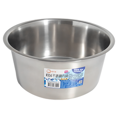 MIKA HOUSE 橘之屋 304不銹鋼內鍋, 20cm, J-219, 1個