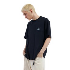 BOHRHOO 美式復古印花純棉短袖, S, 黑色