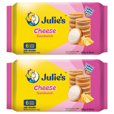 Julie's 茱蒂絲 乳酪三明治餅乾 168g 馬來西亞原裝進口, 2包