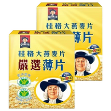 QUAKER 桂格 即沖即食大燕麥片 薄片, 1.2kg, 2盒