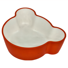 tak. 熊先生點心碗 深淺湯碗, 亮橘, 1個