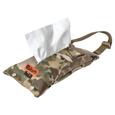 the earth CORDURA 吊掛式面紙套 TECPDD5 黑色/軍綠/綠迷彩 滌綸材質, 30.5 x 17.5cm