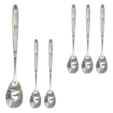 MIKA HOUSE 橘之屋 幸運草咖啡匙 #430不鏽鋼, W-174, 6支