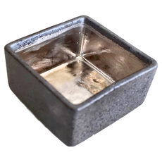 正角小付日本製 寬6cm/高3.5cm 滿水容量60mL 陶瓷, 1個, 銀釉