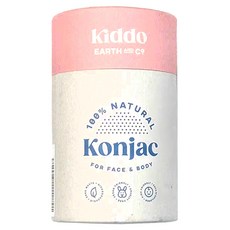 Kiddo Earth & Co. 100%天然蒟蒻海綿 適用於臉部和身體, 淨白, 1組