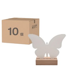 蕉蕉購物 立體透明蝴蝶展示牌10個 簡約時尚風格 適用於婚禮、派對及商業展示, 1組