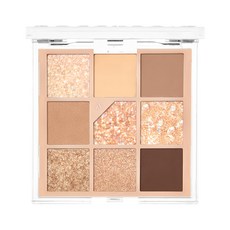 Unleashia 顏礫星涯 亮片百科九宮格眼影盤, N°2 All of Brown, 1個