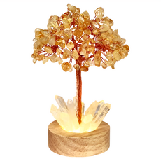 命運好好玩 生財致富黃晶樹燈 八吉祥金屬貼 USB插頭, 1個