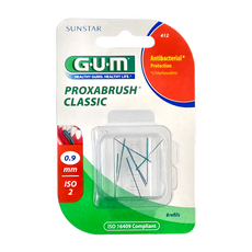 SUNSTAR 三詩達 G.U.M 牙間刷補充組 橘色, 0.9mm, 8支, 1盒