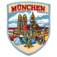 A-ONE 匯旺 地標造型刺繡 德國慕尼黑 No.136 (7.5 X 6 CM), 彩色, 1件