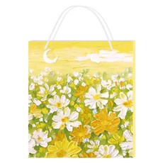 CARD LOVER 信的戀人 繪夢油彩禮品袋 M, 花海 黃色 + 綠色 + 白色, 3個