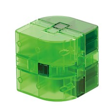 YouRPUZZLE 孔明鎖-柳葉鎖-薄荷L2751，益智玩具，挑戰邏輯思維，激發想像力, 薄荷, 1組