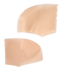 後跟防裂襪套-薄款屬 矽膠材質, 薄款膚, 11.5 x 9 x 0.7cm