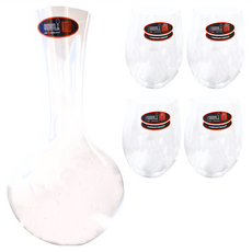 RIEDEL 紅酒杯 4個 + Decanter 醒酒器 5件組, 紅酒杯(121 x 95mm), 600ml, 1組