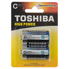TOSHIBA 東芝 鹼性電池2號 LR14GCP, 2個裝, 1組
