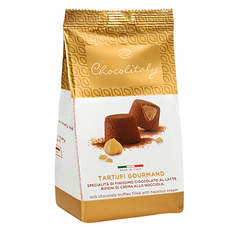 CHOCOLITALY 榛果夾心松露造型巧克力 完整天然果乾 可可的濃純香味 雙重絕妙滋味, 100g, 1袋