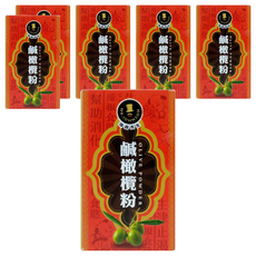 MR.JOHNSON 強森先生 鹹橄欖粉, 無添加人工色素、香料，添加橄欖，生津解渴, 80g, 6盒