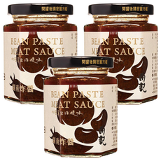 向記 湖南炸醬, 台灣頂級香草豬搭配自然發酵豆瓣醬, 微甜微鹹 香氣十足, 180g, 3罐