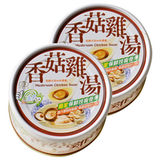 軒閣食品 鮮盒子 香菇雞湯 原味保鮮製程 無添加防腐劑, 230g, 2罐